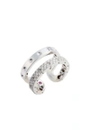 ROBERTO COIN SYMPHONY DOUBLE POIS MOI DIAMOND RING,7771692AW65X