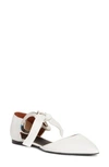 PROENZA SCHOULER LACE-UP POINTY TOE FLAT,PS30135-07010