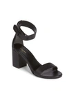BALENCIAGA Leather Ankle Strap Sandals