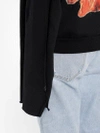 OFF-WHITE OFF WHITE C/O VIRGIL ABLOH MEN'S BLACK DIAG FIRE BACK ZIP HOODIE