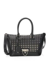 VALENTINO GARAVANI Demilune Small Double Handle Rockstud Satchel