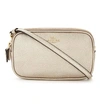 COACH METALLIC LEATHER CROSS-BODY BAG