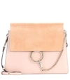CHLOÉ FAYE LEATHER AND SUEDE SHOULDER BAG,P00303354