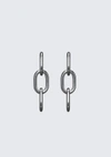 ALEXANDER WANG PIERCED THREE LINK EARRINGS,9048I03