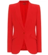 Alexander Mcqueen Notched-lapel Single-breasted Blazer In Red