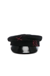 Ruslan Baginskiy Baker Boy Cap In Black