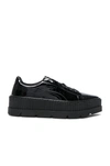 FENTY X PUMA FENTY BY PUMA POINTY PATENT LEATHER CREEPER SNEAKERS IN BLACK,36627001