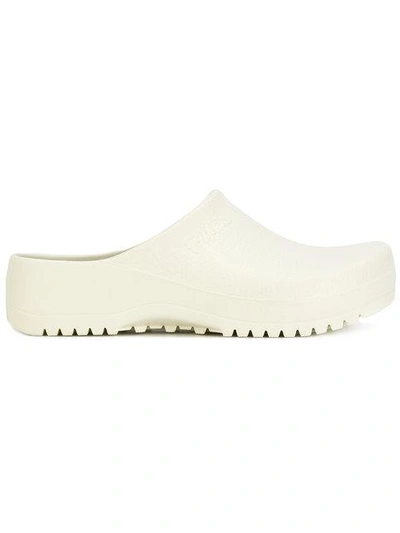 Birkenstock Logo Muller Shoes In White
