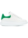Alexander Mcqueen Ssense Exclusive White & Green Oversized Sneakers In White