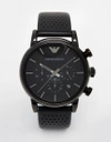 EMPORIO ARMANI AR1737 WATCH IN BLACK,AR1737