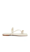 Schutz Elysa Flat In White