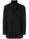VERSACE straight-fit buttoned coat,V500326VT00728V100812513422