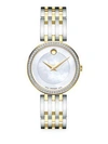 MOVADO Esperanza White Mother-Of-Pearl Stainless Steel Watch