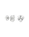 MAJORICA SIMULATED PEARL CLUSTER EARRINGS,OME15725SPW