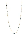 MARCO BICEGO 18K YELLOW GOLD JAIPUR LONDON BLUE TOPAZ LONG NECKLACE, 36,CB1238-TPL01-Y
