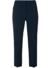 ALEXANDER MCQUEEN ALEXANDER MCQUEEN CIGARETTE CROPPED TROUSERS - BLUE,460085QKE4012520846