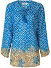 TORY BURCH GEOMETRIC PRINT TUNIC,4594912516320