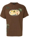 CREATURES OF THE WIND Hollywood print T-shirt,S100200BROWN12516166