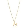 EDGE OF EMBER H Initial Necklace