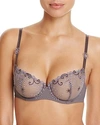 Simone Perele Delice Demi Cup Unlined Underwire Bra In Shadow