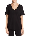 Michael Stars V-neck Tee In Black