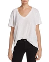 Michael Stars Nellie Puff-sleeve Supima Cotton Top In White