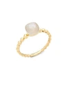 MICHAEL ARAM MOTHER-OF-PEARL AND 18K YELLOW GOLD BAUBLE RING,0400096379116