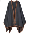 LOEWE Grey & Brown Blanket Cardigan,SBZS2181050BA