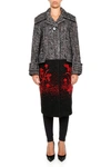 PRADA EMBROIDERED TWEED COAT,P682GR 1PTD F0VUO