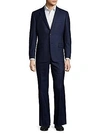 HICKEY FREEMAN Classic Fit Stripe Wool Suit,0400096905848