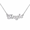 True Rocks “single" Necklace Silver