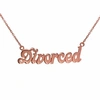 True Rocks “divorced" Necklace Rose Gold