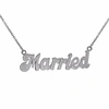 TRUE ROCKS “Married" Necklace Silver