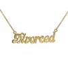 TRUE ROCKS “Divorced" Necklace Yellow Gold