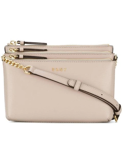 Dkny Sutton Blush Leather Cross-body Bag In Light Pink