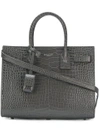 Saint Laurent Baby Sac De Jour Croc-embossed Tote Bag