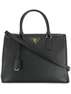Prada Bibliotheque Tote Bag In Black