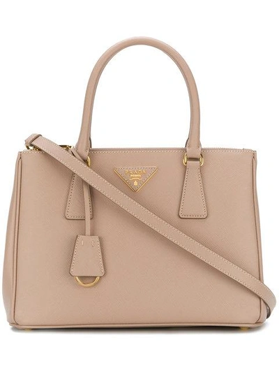 Prada Galleria Tote Bag In Neutrals