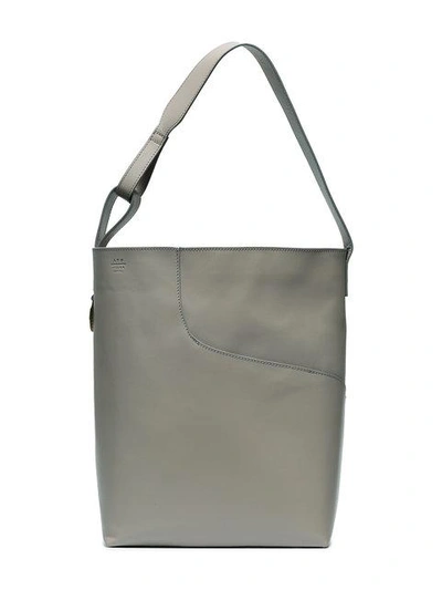 Atp Atelier Grey Pienza Leather Tote Bag In 21 Grey