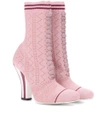 FENDI STRETCH-KNIT ANKLE BOOTS,P00291263-10
