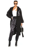 ADIDAS ORIGINALS BY ALEXANDER WANG ADIDAS BY ALEXANDER WANG POLAR dressing gown IN BLACK,CV5251