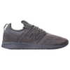 NEW BALANCE MEN'S 247 SUEDE CASUAL SHOES, GREY,2327044