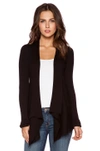 AUTUMN CASHMERE SOLID RIB DRAPE CARDIGAN,AUTU-WK85