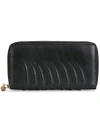 ALEXANDER MCQUEEN embossed zip around wallet,303743ASO0N12512176