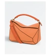 Loewe Puzzle Medium Multi-function Leather Bag In Sand/mink+colour