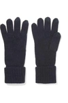 N•PEAL WOMAN CASHMERE GLOVES NAVY,GB 4772211931045490