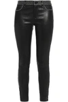 L AGENCE Leather skinny pants,US 20832158204443069