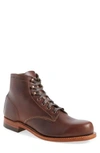 Wolverine '1000 Mile' Plain Toe Boot In Brown