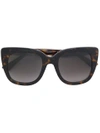 GUCCI OVERSIZED SQUARE FRAME SUNGLASSES,GG0163S12501104