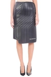 BALENCIAGA CAR DESIGN LEATHER SKIRT,493684TXH10